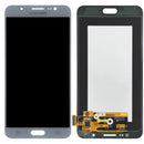 Pantalla original Samsung Galaxy J7 (J710 2016) blanca, display LCD y frente para reparación de pantalla rota.