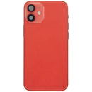 Encuentra la tapa trasera con puerto de carga, cable flex y piezas pequeñas para iPhone 12 Mini (US Version) color rojo en Guatemala en nuestro taller de reparaciones.