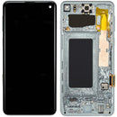 Pantalla OLED Prism Green para Samsung Galaxy S10, con marco, ideal para reparación de display roto.