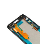 Pantalla LCD refurbished negra con marco para HTC One M9 Plus, repuesto de reparación.