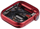Chasis de aluminio rojo usado para Apple Watch Series 7 de 41mm (A2473), carcasa de repuesto para reparación.