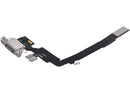 Puerto de carga cable flex iPhone 16 Pro Max White Titanium OEM usado, conector de carga A3084.