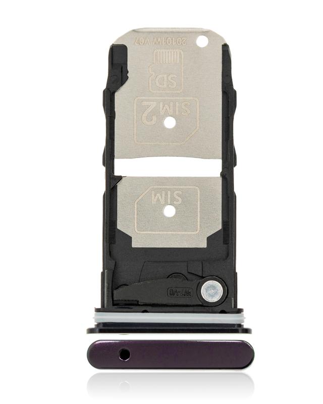 Bandeja dual SIM original para Motorola Edge 5G en Guatemala, disponible en color Midnight Magenta.