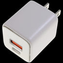 Cargador de pared GaN 30W AmpSentrix Pro, USB-C y USB-A, color Desert Titanium para carga rápida.