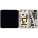 Pantalla OLED interna refurbished Google Pixel 10 Pro Fold color jade con marco para reparación de display.