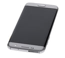 Pantalla OLED plateada con marco para Samsung Galaxy S7 Edge (G935), ideal para reparación de pantalla rota.