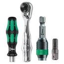 Juego de 39 piezas Wera Tool-Check PLUS 2, con ratchet, puntas y vasos de 1/4 pulgada.