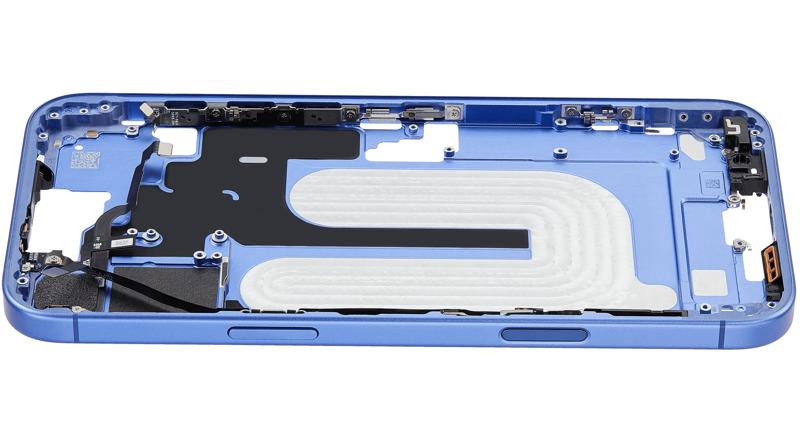 Encuentra la mejor carcasa de marco medio con botones de encendido y volumen para iPhone 16 Plus en Guatemala.