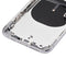 Tapa trasera para iPhone XS con componentes pequeños pre-instalados (Plata)