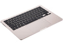 Carcasa Superior con Bateria y Teclado para MacBook Air 13" A2681 (Mediados de 2022) (Starlight) (Teclado EE.UU.)