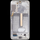 Pantalla OLED blanca usada con marco para Samsung Galaxy S22 Plus 5G (SM-S906B), pieza de repuesto.