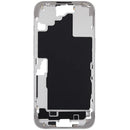 Chasis medio blanco para iPhone 16 Plus con botones de encendido y volumen, repuesto Aftermarket Plus.