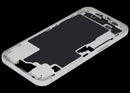 Chasis medio blanco para iPhone 16 Plus con botones de encendido y volumen, repuesto Aftermarket Plus.