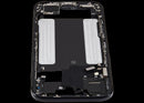 Chasis medio Space Black Apple iPhone Air A3260 usado, con puerto de carga y pequeñas partes para reparación.