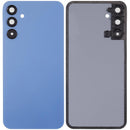 Tapa trasera azul Optimistic Blue para Samsung Galaxy A15 5G con lente de cámara, repuesto sin logo.