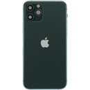 Tapa trasera verde medianoche usada para iPhone 11 Pro A2160 con puerto de carga flex y pequeñas partes.
