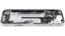 Chasis medio usado para iPhone 17 (EU/Global) con puerto de carga y pequeñas partes, ideal para reparación.