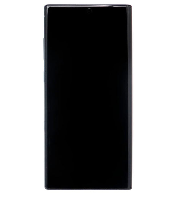 Pantalla OLED con marco para Samsung Galaxy Note 10 Plus / 5G (Original usada: Grado A) (Negro Aura)