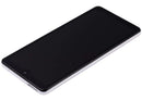 Pantalla Hard OLED blanca con marco para Samsung Galaxy A72 (A725), repuesto de alta calidad para reparación.