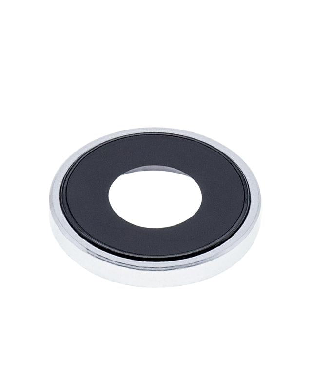 Lente de camara trasera con soporte y borde para iPhone XR (Blanco) (Paquete de 10)