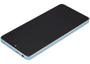 Pantalla LCD refurbished azul cobalto con marco para Xiaomi Poco X6, ideal para reparación de display.