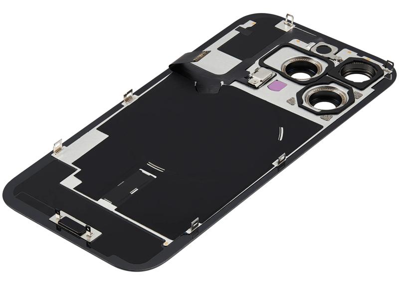 Tapa trasera con placa de acero para iPhone 16 Pro con carga inalámbrica NFC y MagSafe en Guatemala.