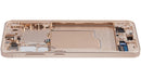 Pantalla OLED con marco para Samsung Galaxy S25 5G, color Pink Gold, para reparación de display SM-S931B.