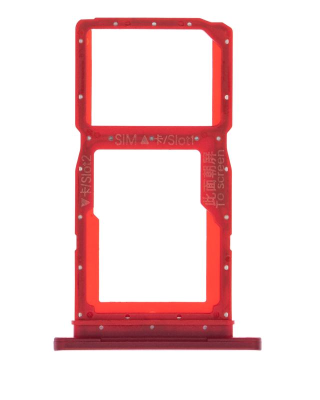 Encuentra la bandeja SIM de repuesto para Huawei Y9S en Guatemala, disponible en color rojo.