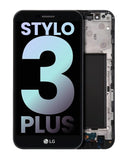 Pantalla LCD original LG Stylo 3 Plus (TP450/MP450/M470) negra, repuesto para reparación.