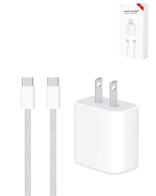 Encuentra el adaptador de carga USB-C de 20W para iPhone 15 Series en Guatemala, ideal para comprar al mayorista más cercano o talleres de reparaciones especializados en Apple.