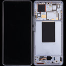Pantalla OLED azul refurbished para Xiaomi 12 Pro/12S Pro, con marco, ideal para reparación de display roto.