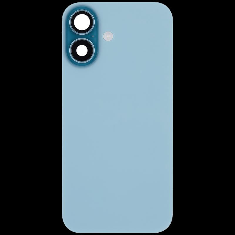 Compra una tapa trasera usada con placa de acero y carga inalámbrica para tu iPhone 16 en Guatemala, ideal para reparaciones y reemplazos.