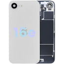 Tapa trasera original blanca para iPhone 16e, pieza de repuesto A3212, para reparación.