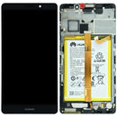 Pantalla original Huawei Mate 8 NXT-L09 con marco, repuesto para reparación de display LCD frontal.