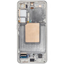 Pantalla OLED con marco para Samsung Galaxy S24 5G, color verde jade, repuesto Aftermarket Plus.