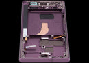 Pantalla OLED 120Hz para Samsung Galaxy S22 Ultra 5G en color burgundy, con marco para reparación.