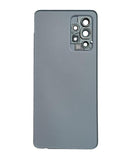 Tapa trasera verde menta Samsung Galaxy A52s con lente de cámara, repuesto original Service Pack para reparación.