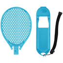 Pack de 2 raquetas de tenis azules para Nintendo Switch Joy-Con, ideal para juegos deportivos como Mario Tennis Aces.