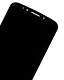 Pantalla LCD Motorola Moto G6 XT1925 negra de 5.7 pulgadas, repuesto refurbished, ideal para reparación de display.