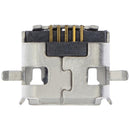Puerto de carga Micro USB tipo B de 5 pines con 4 puntos de anclaje C161 para reparación y repuesto.