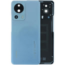 Tapa trasera original Xiaomi 13 Lite azul claro, repuesto Service Pack para reparación de vidrio trasero.