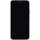 Pantalla hard OLED con marco para Samsung Galaxy A34 5G (A346) en grafito, ideal para reparación de display roto.
