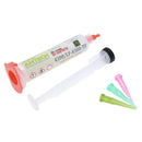Jeringa de pasta flux pegajosa Amtech LF-4300 water-washable 10cc para soldar y reballing, código 16040.