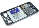 Marco intermedio original Onyx Black para Samsung Galaxy S24 5G US (SM-S921U), pieza de repuesto.