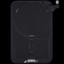 Tapa trasera azul oscuro para iPhone 17 Pro usada, con MagSafe y NFC, ideal para reparación.