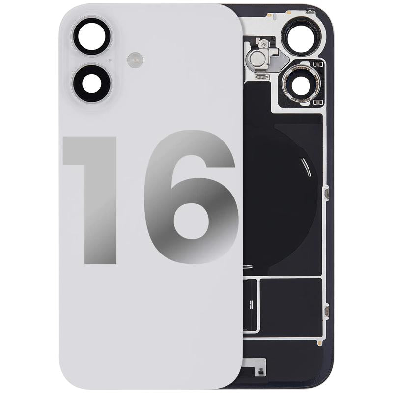 Compra una tapa trasera con placa de acero y carga inalámbrica MagSafe para iPhone 16 en Guatemala.