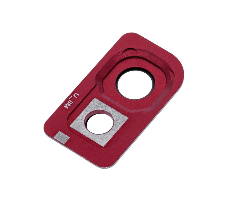 Lente para camara trasera con marco para Samsung Galaxy A10 (A105 / 2019) (Rojo)