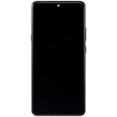 Pantalla OLED con marco Motorola Moto Signature XT2603 refurbished, color carbono, ideal para reparación de display.
