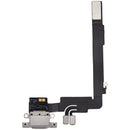 Puerto de carga cable flex iPhone 16 Pro Max White Titanium OEM usado, conector de carga A3084.