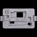 Encuentra la plataforma de prueba 8 en 1 iSocket 15 Series con placa de pines Pro/PM de Qianli en Guatemala, ideal para reparaciones de motherboard y con garantía.